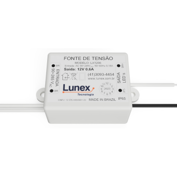 Fonte de Tensão 12V 0,6A - 7,2W